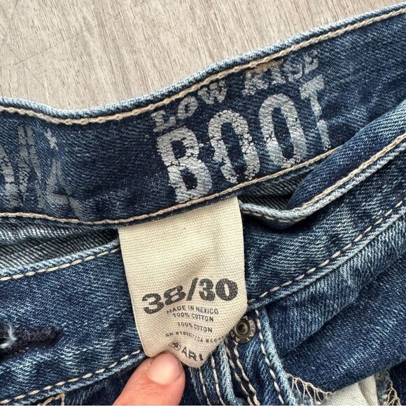 Ariat Men's M4 low rise Bootcut Jeans Gultch size 38x30 dark wash - Picture 6 of 8